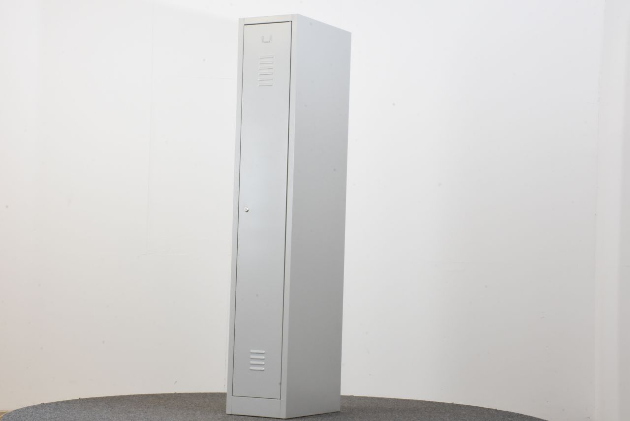 Garderobenschrank, 180x32x50cm, grau, gebraucht