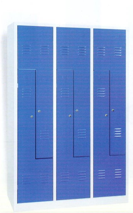 Garderobenschrank, 180x120x50cm, 6 Türen, 40, Grau/Blau WRZ/6.18120 106584