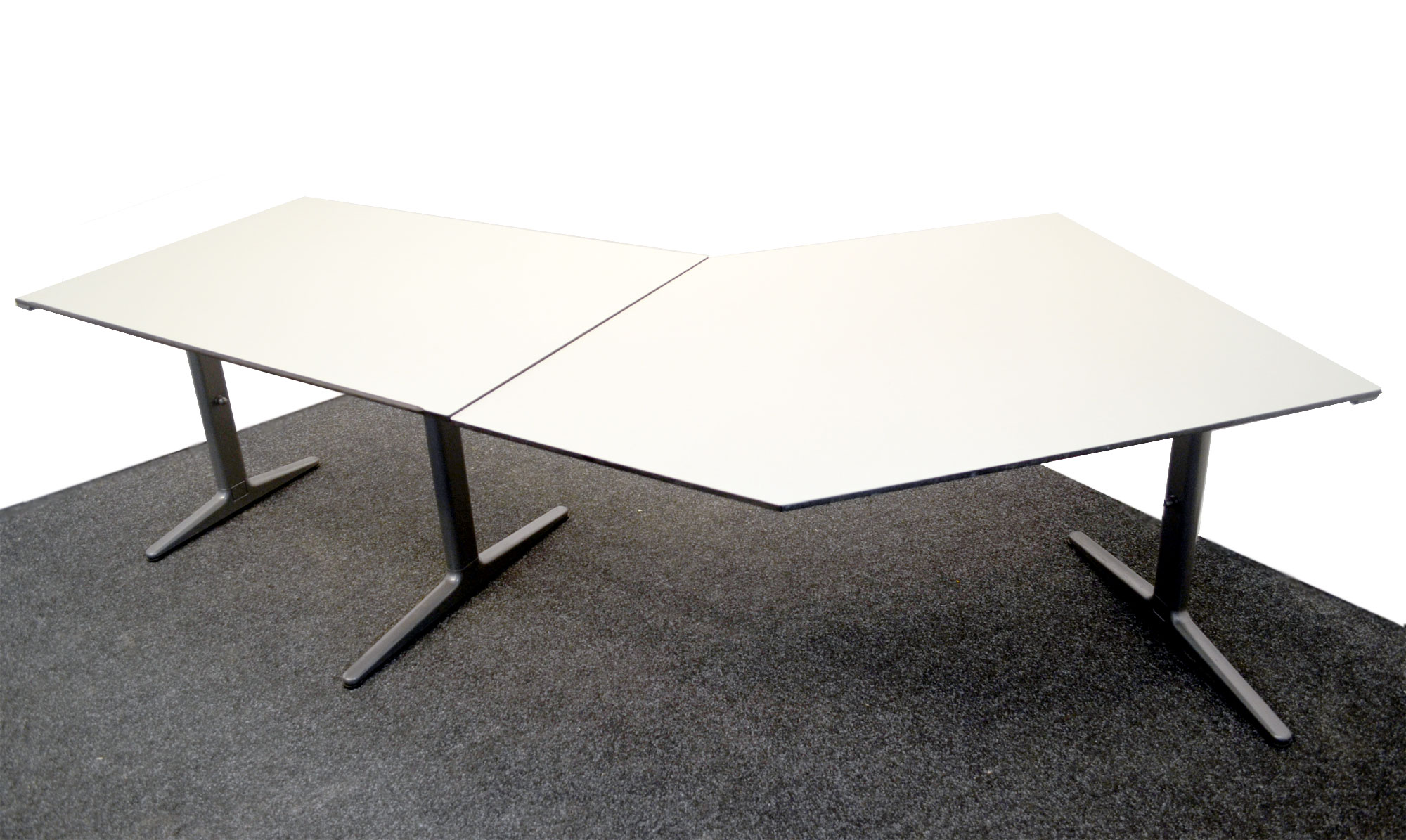 Schreibtisch 246x80, Winkelfunktion rechts oder links, höhenvers, gebrauchte Büromöbel