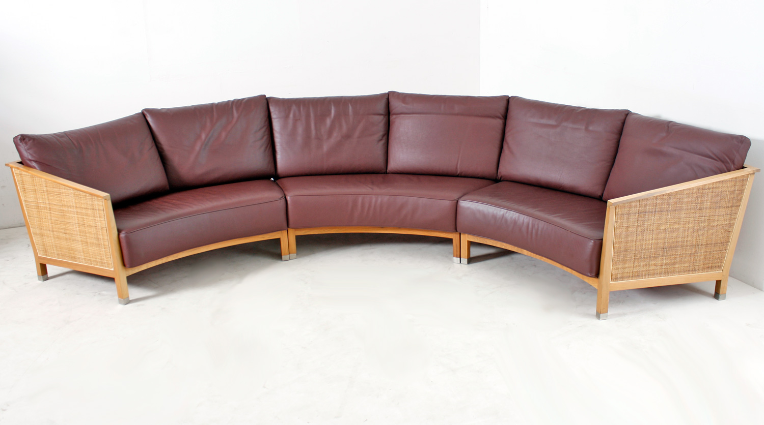 Sofa 6-sitzer, "FLEXFORM Italy" , Echtleder, gebrauchte Büromöbel