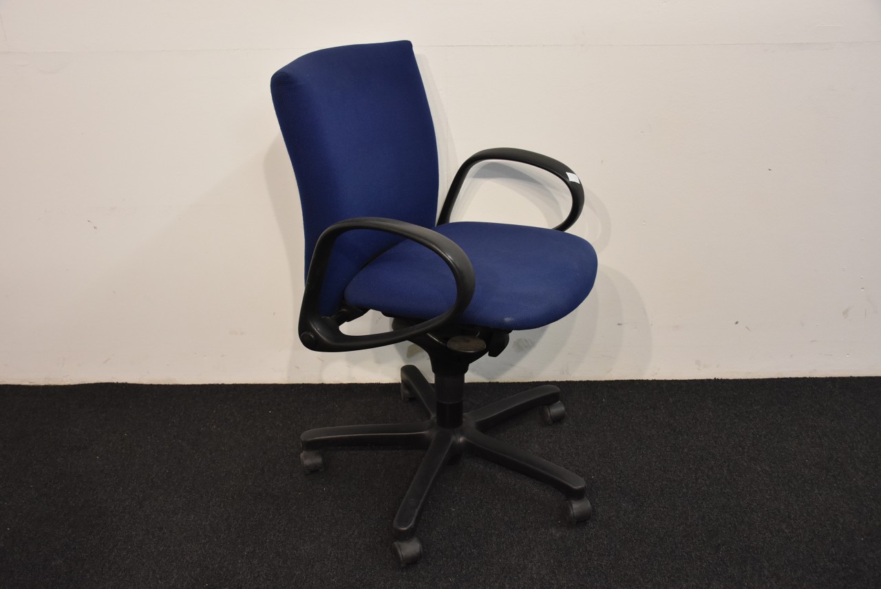 Comforto Bürodrehstuhl Stoffbezug blau, gebraucht